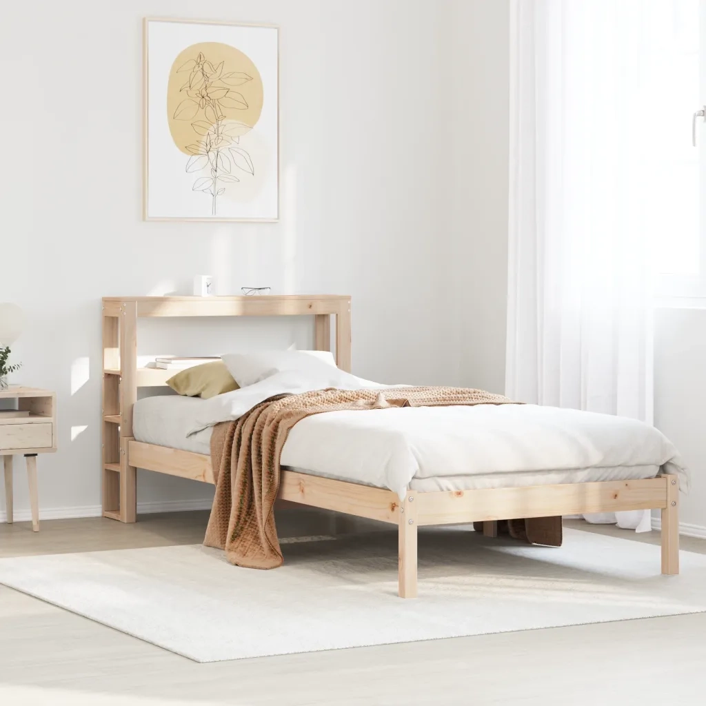 Letto senza Materasso 75x190 cm in Legno Massello Pino 3305706