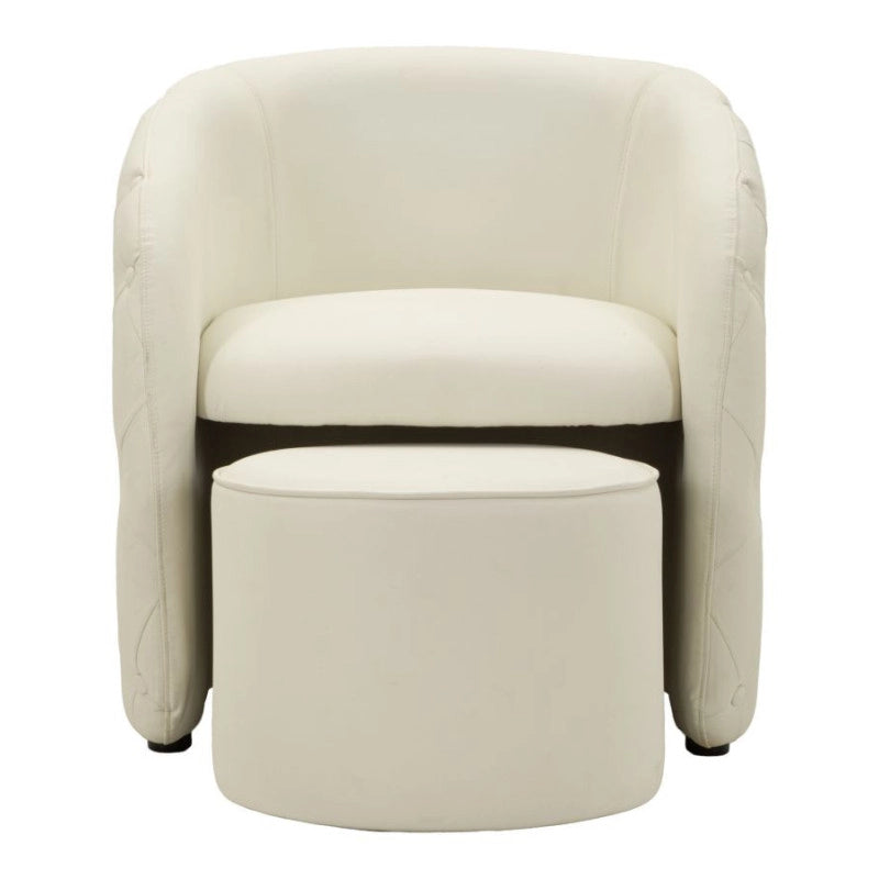 Poltrona Con Puff Zagabria cm 76x75x80-ø 47x35