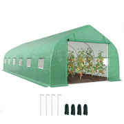 Serra Tunnel per Giardino ¨C Minimal ¨C Verde Acciaio 8x3x2m