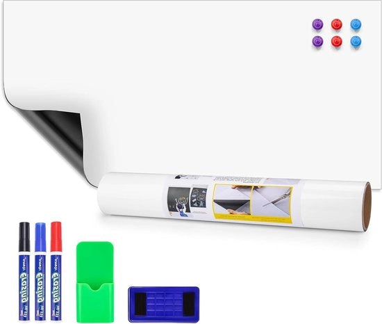Folie per whiteboard magnetica - autoadesiva e rimovibile - 40 x 80 cm