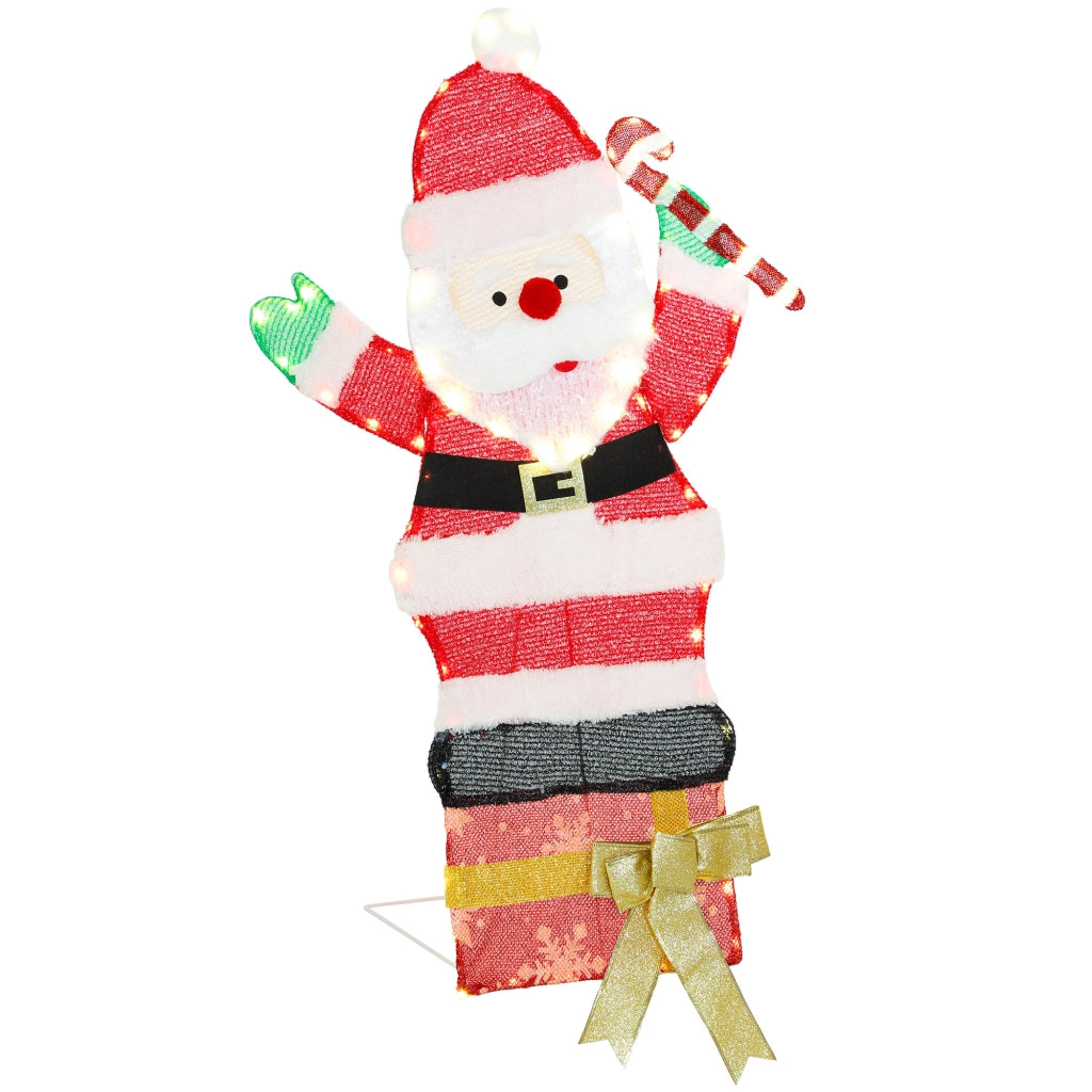 Babbo Natale Illuminato 90 cm 97 LED ¨C Minimal ¨C Bianco Caldo