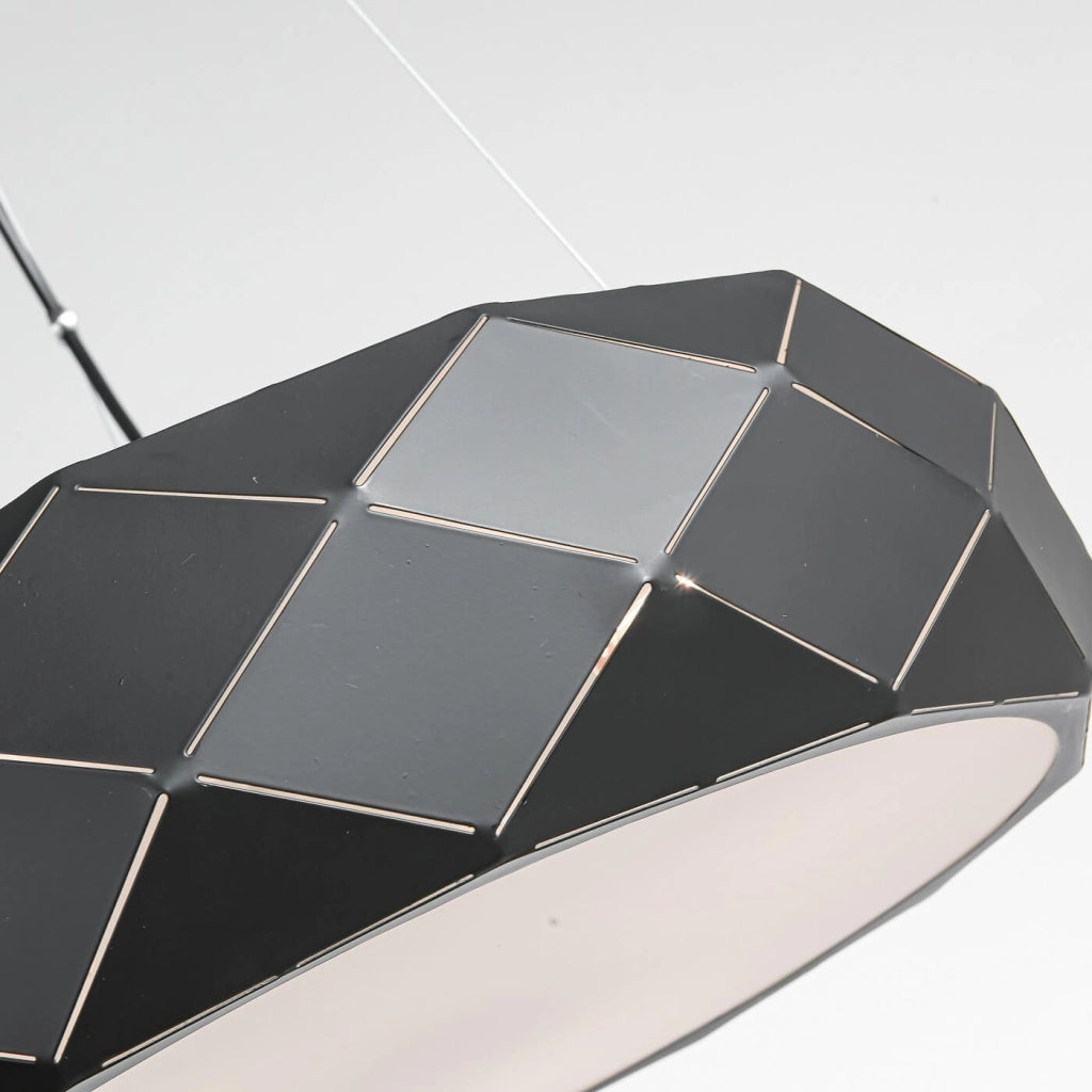 Lampada a sospensione Reus Light Prestige 3xE27 nera