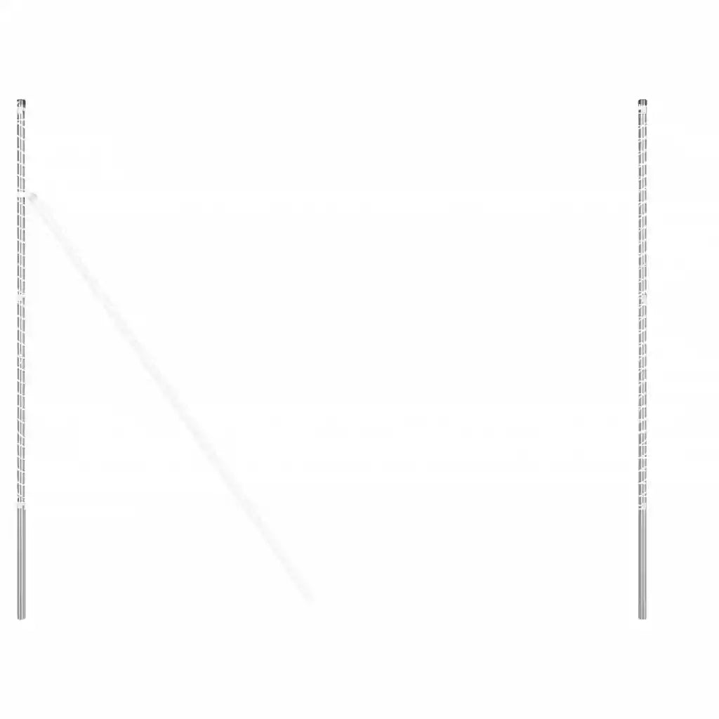 vidaXL Pali per Recinzione 12 pcs Argento 200 cm