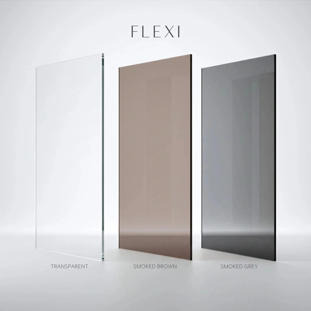Parete Doccia Rea Flexi Transparent / Brush Gold 110