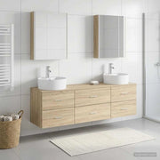 Set di mobili per il bagno 5 pz Rovere Sonoma 3406889