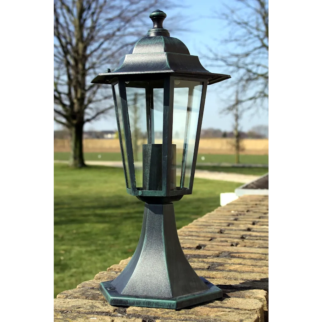 Lampioni da Giardino 2 pz Verde Scuro/Nero in Alluminio CFW6874301