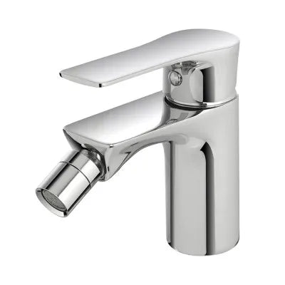 Set miscelatori lavabo bidet e doccia con deviatore in ottone Flat