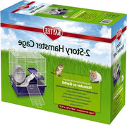 Habitat per Hamster 2 Livelli - Blu - 14 x 10 - Adatto a My First Home