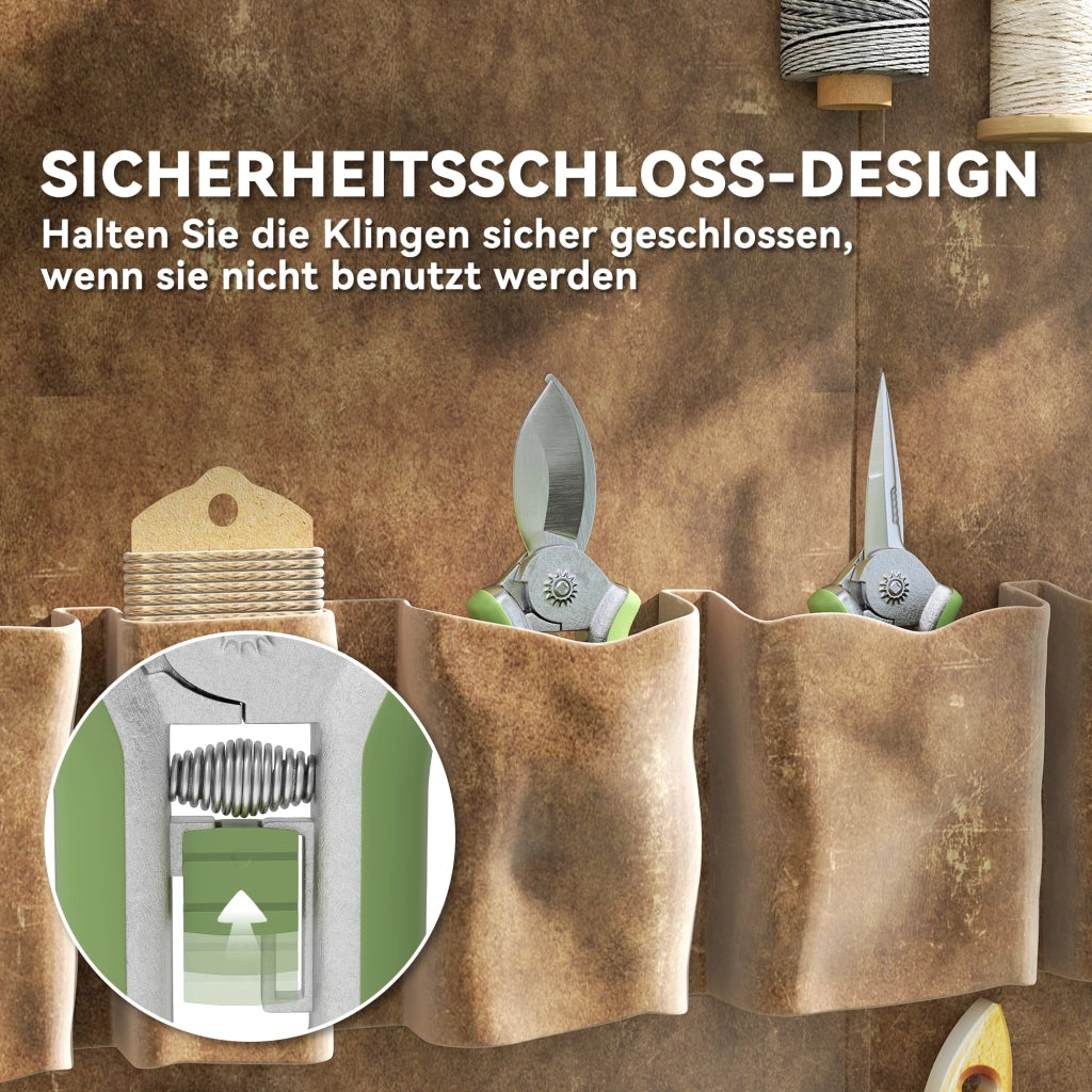 Set Giardinaggio 2 Pezzi ¨C Minimal ¨C Acciaio Inox Verde+Argento