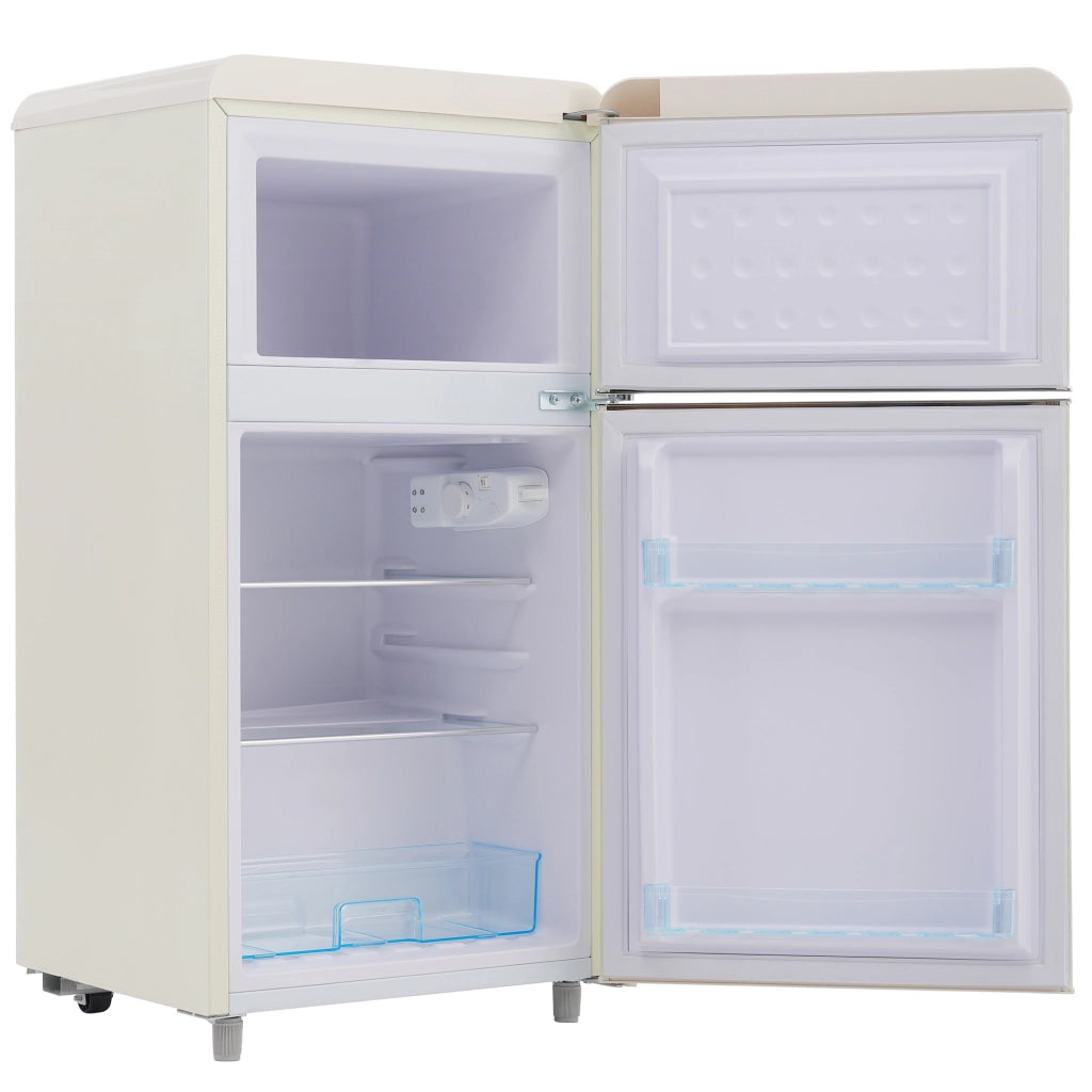 Frigorifero Retro con Congelatore ¨C MINIMAL ¨C 72 L, 21 L freezer, LED, Classe E