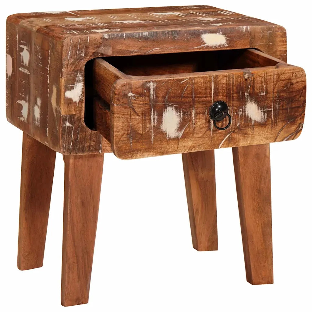 Tavolino Marrone 40 x 32 x 46 cm Legno Recuperato Massello 4104556