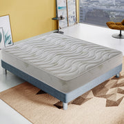 Materasso Matrimoniale 180x200 Alto 25 cm - Aloe Vera – Ortopedico – Alta densità – Onda Massaggiante - Massimo Comfort