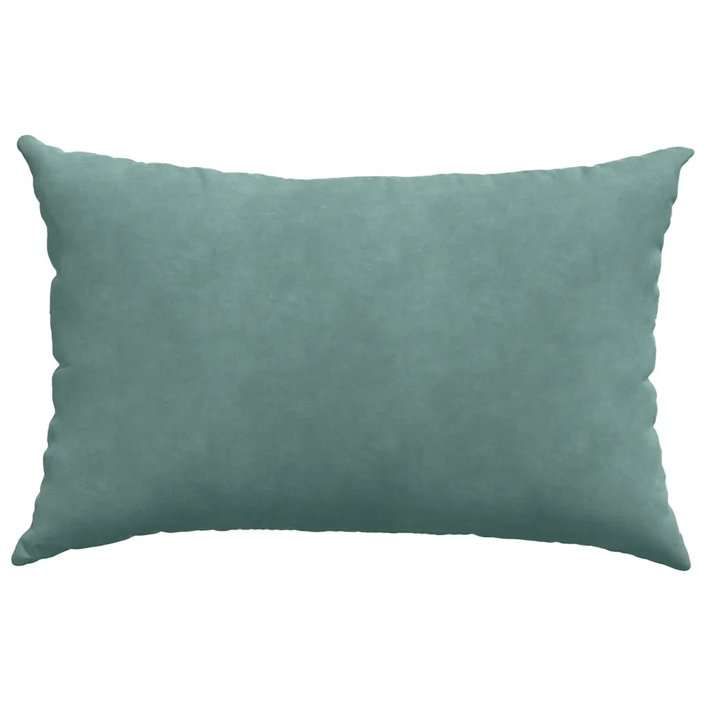 Cuscini da Divano 2 pz-Set di 2 Cuscini per Sofa Verde Mare 60 x 40 cm Tessuto in Cords