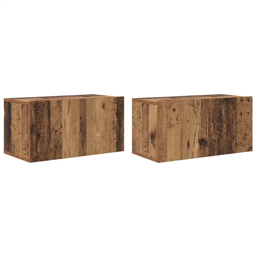 Set mobile TV 2 pz-Set di 2 Credenza per TV Multicolore 60 x 30 x 30 cm