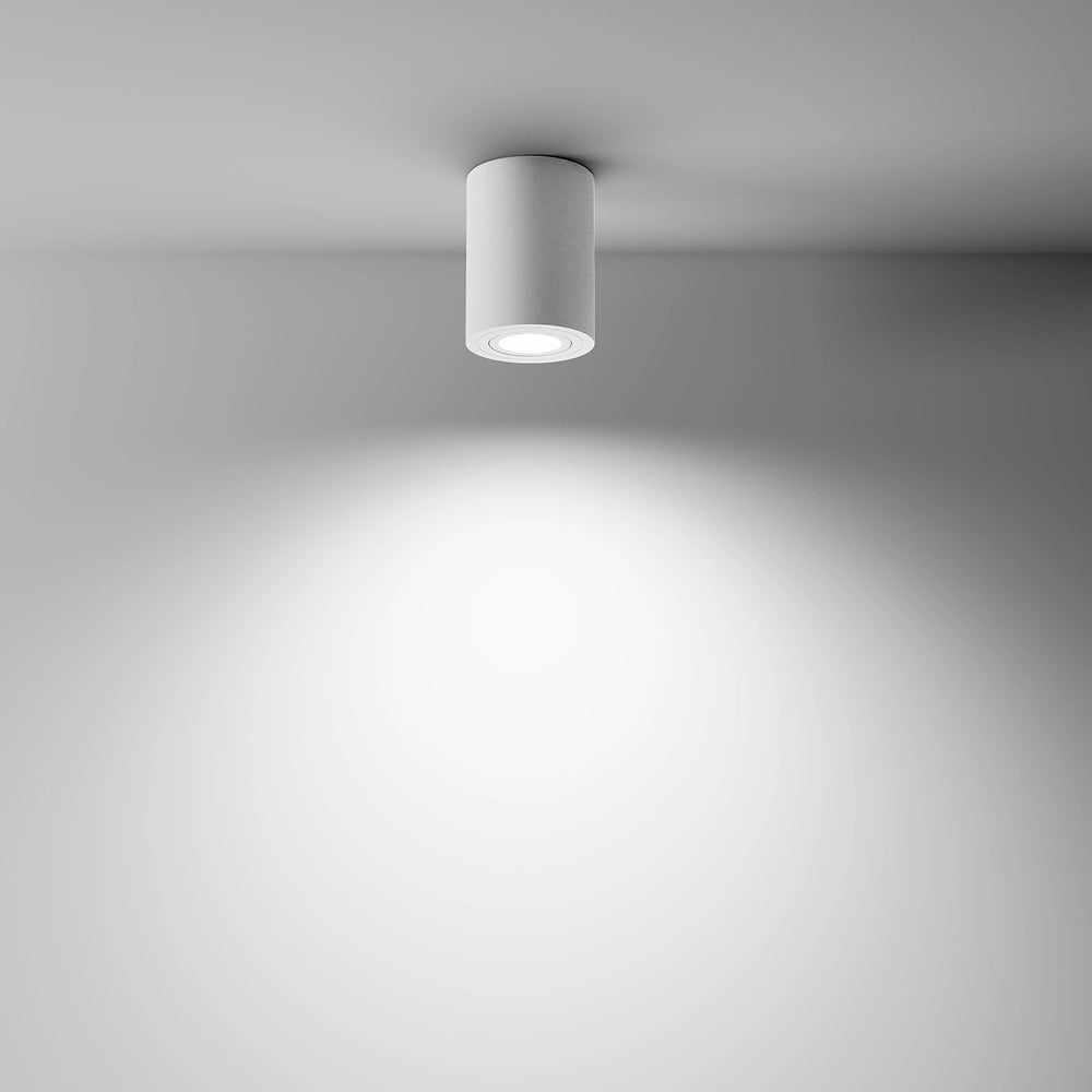 Plafoniera Maytoni Atom bianca GU10 alluminio C016CL-01W