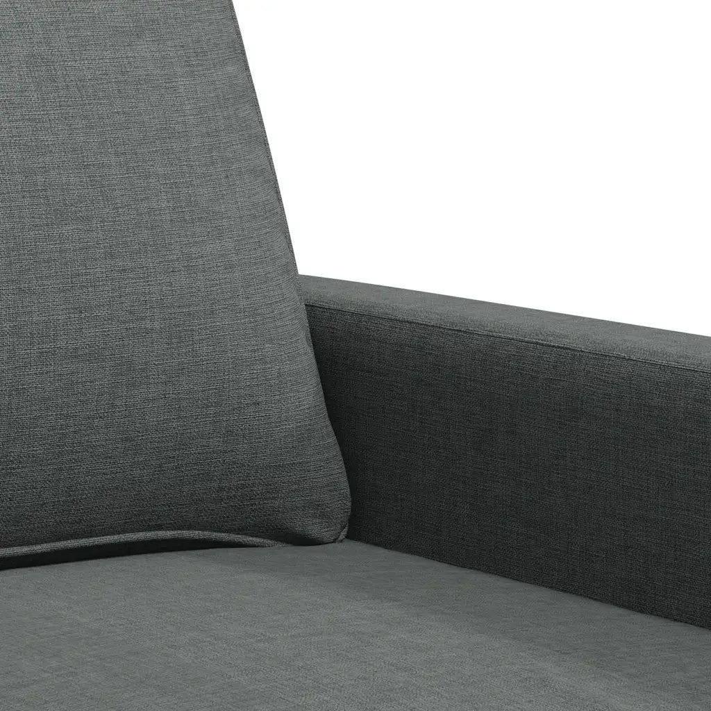 Divano a 2 Posti Grigio Scuro 140 cm in Tessuto 359164