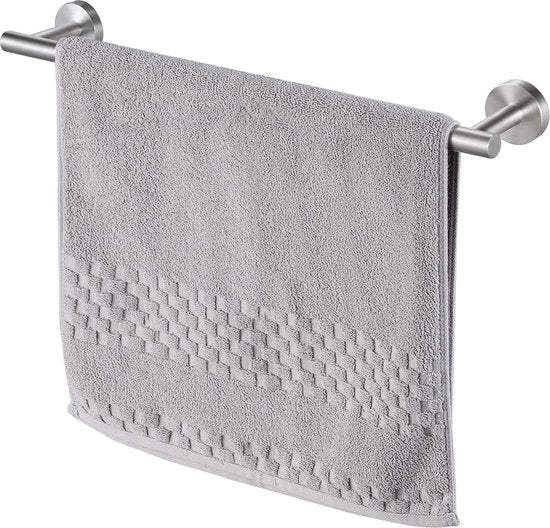 Maniglia per asciugamani a 2 mani in acciaio inossidabile 50 cm con fissaggio a muro laccato