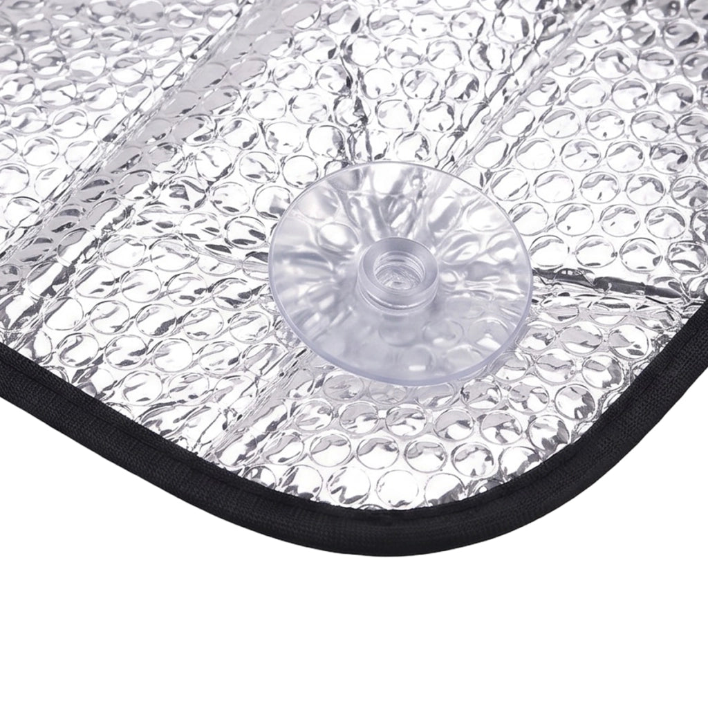 Parasole a Bolle Isolanti per Parabrezza 130x60cm Argento Avizar