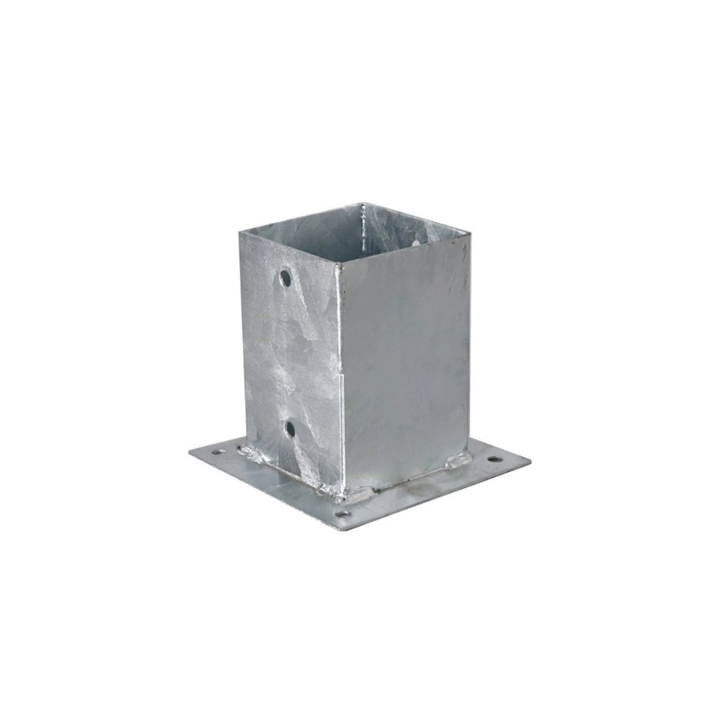 Staffa a bicchiere per palo quadro cm 12x12 4PZ