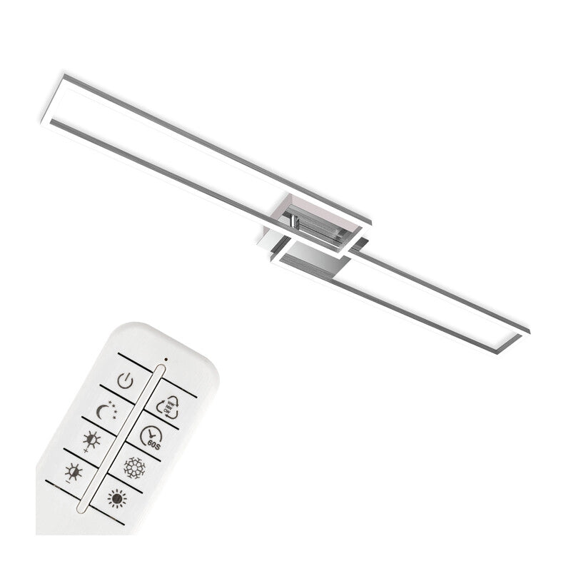 PLAFONIERA LED FRAME 40 W CCT CM 110X25 ALLUMINIO- 1,0 pz
