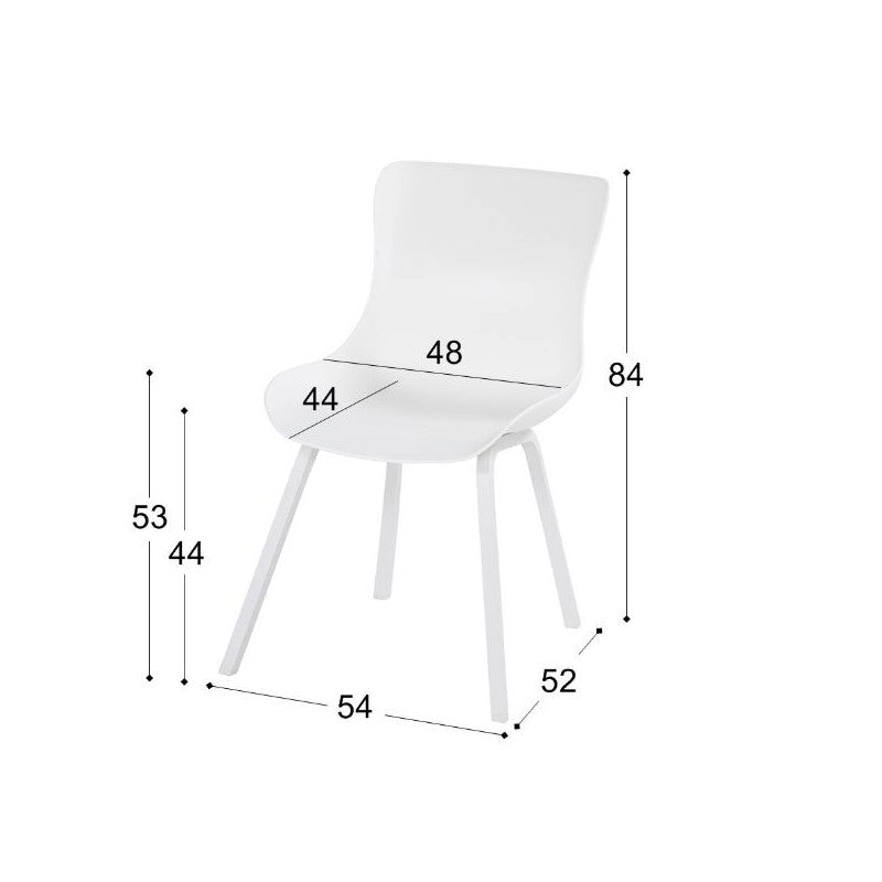 Lot de 2 Chaises SOPHIE Element Dining HARTMAN - Blanc