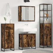 Set di mobili per il bagno Rovere fumé Legno multistrato 3403054