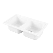 Lavello da incasso in ceramica Genius 86×50 con 2 vasche