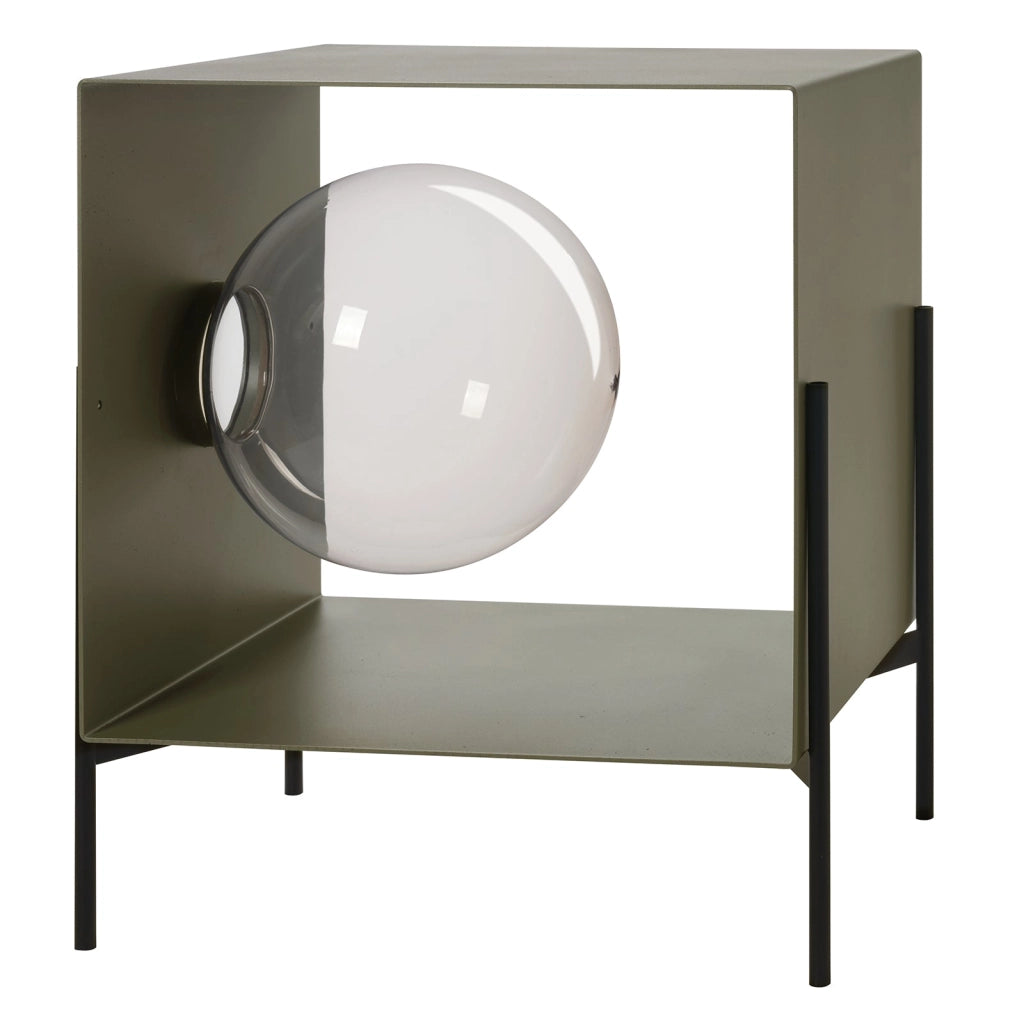 Mobile da soggiorno di design Globe piccolo Giada,base nera
