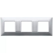 VIMAR PLANA - PLACCA 6M (2+2+2) INT71 ARGENTO OPACO