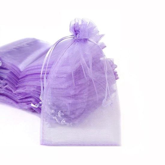 Confezioni in organza - Colori luce azzurro - Ideali per regali di lusso - Gioielli e dolci - Perfetti per matrimoni e feste
