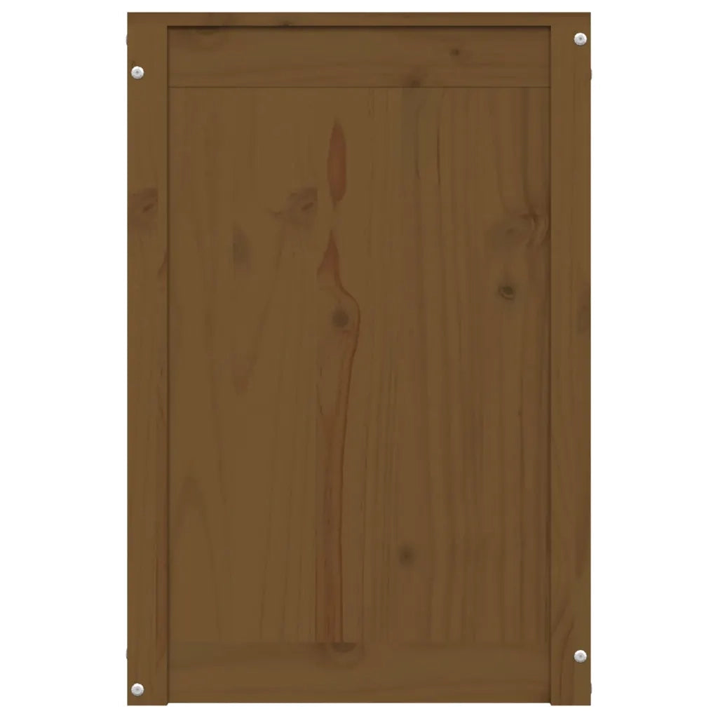 Contenitore per Bucato Ambra 44x44x66 cm Legno Massello Pino 823567