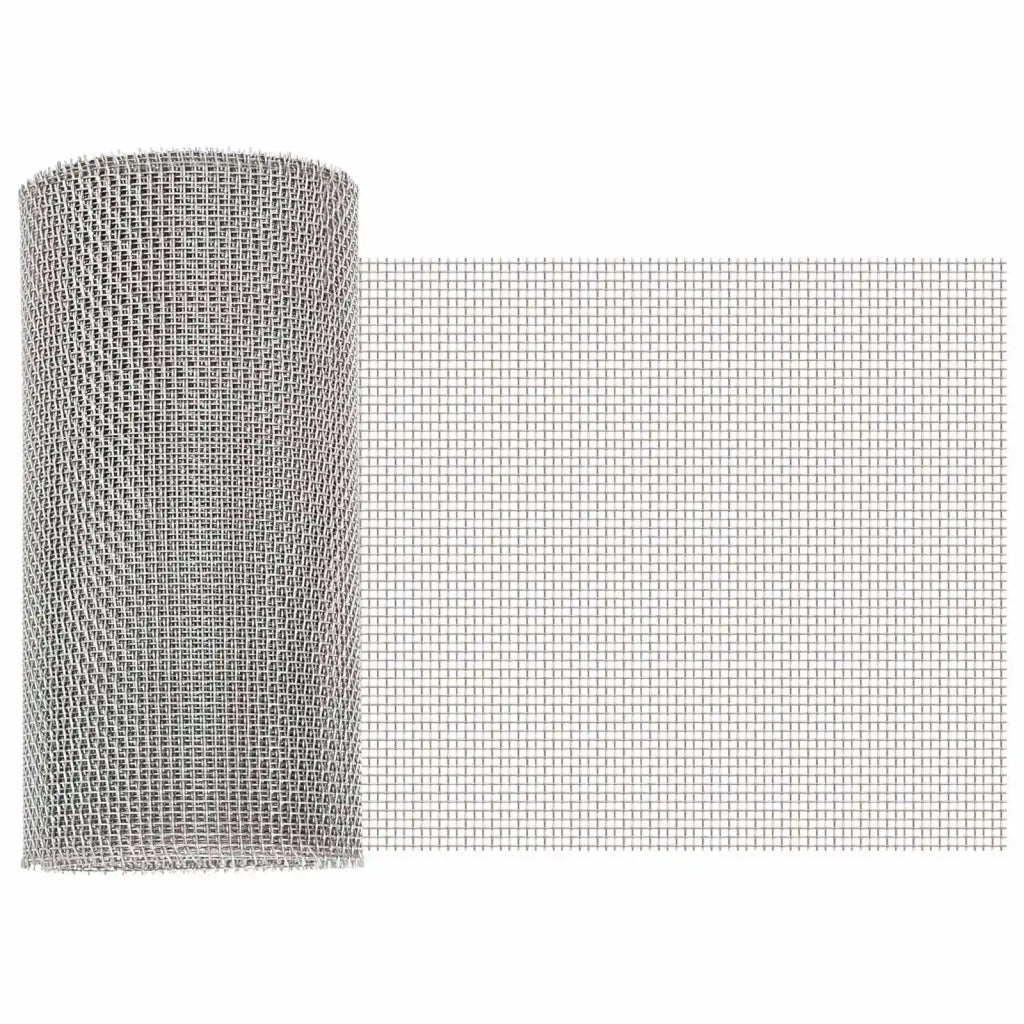 Rete per schermatura 20 x 1000 cm 8 Mesh Argento 42039664