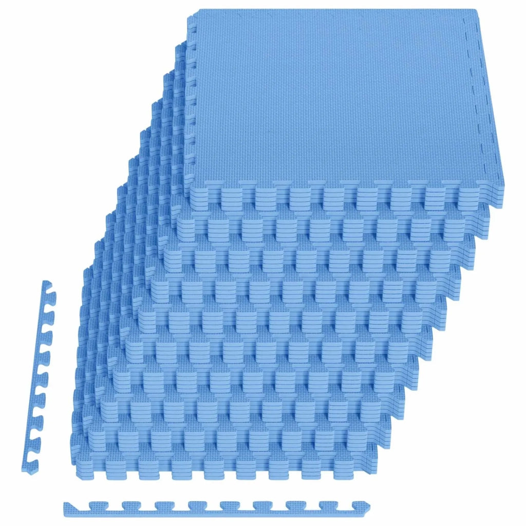 Tappetino per piscina 40 pcs Blu 14,4 m² Schiuma EVA 3433282