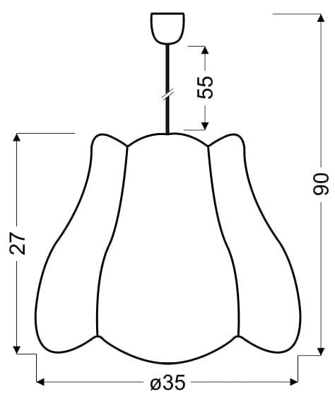 Lampada a sospensione Candellux Zuza 31-96961 Ø35 E27