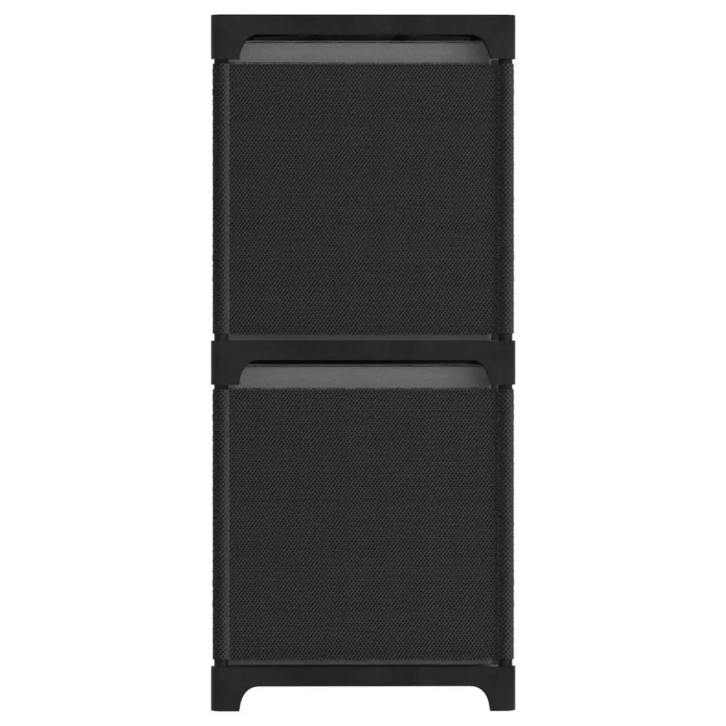 Mobile con 5 Scatole a Cubo Nero 103x30x72,5 cm in Tessuto CFW4899349