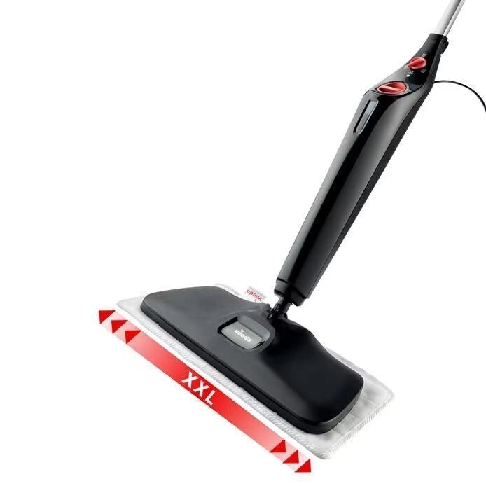 Vileda 168935 Steam XXL Plus Pulitore a vapore 1550 W 0,4 L riscaldamento 15 s 3 livelli vapore colore Nero
