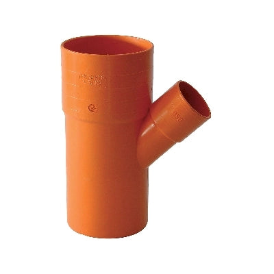 DERIVAZIONE  45  ° RIDOTTE IN PVC ARANCIO- Diam. 125 x 63- ESCLU- pezzi 1