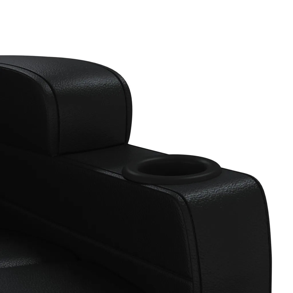 Poltrona Massaggiante Nera in Similpelle 342712