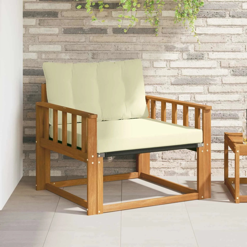 Set di divani da esterno Legno di Acacia Massello e Textilene 3436318