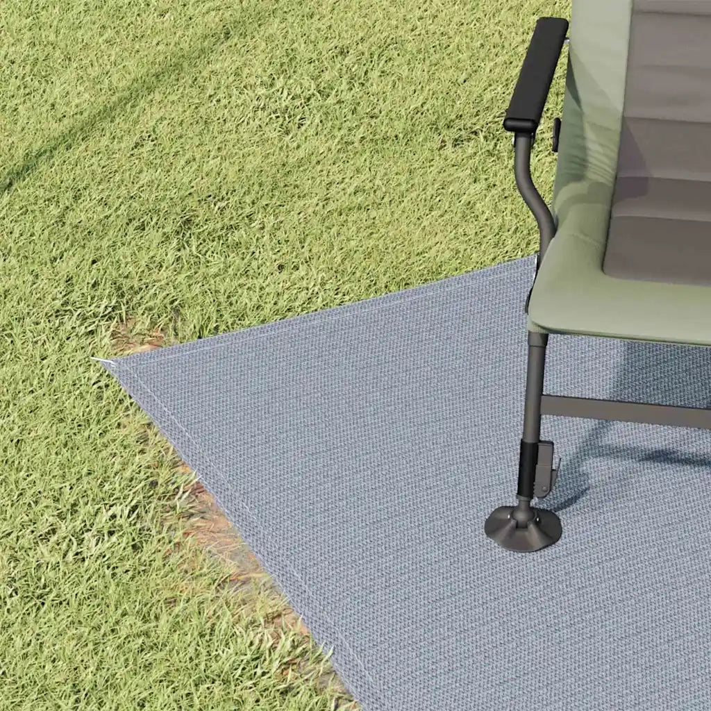 Tappeto da Tenda Blu e Grigio 400 x 200 cm Polietilene 42000167