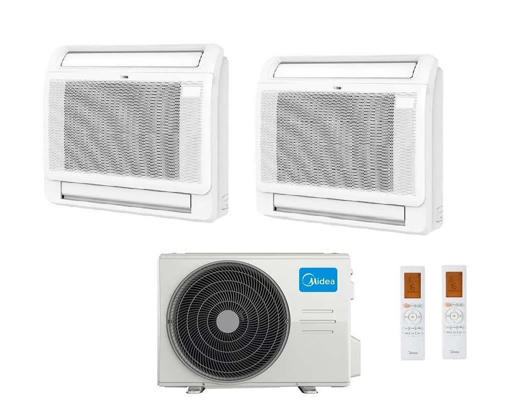 Condizionatore Midea Console Dual Split 9+12 btu con M2OH-14HFN8-Q R-32 Wi-Fi Optional