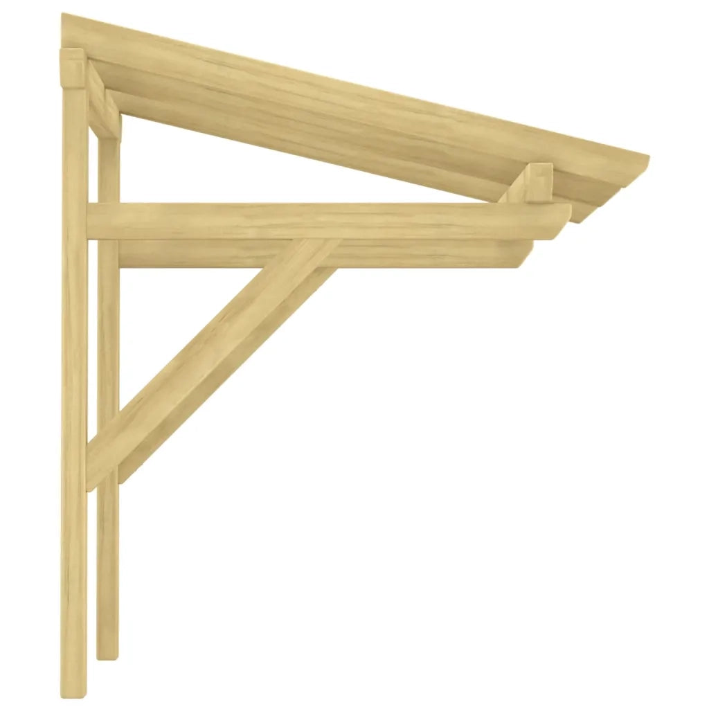 Pensilina per Porta 100x100x100 cm Pino Massello Impregnato cod mxl 15027