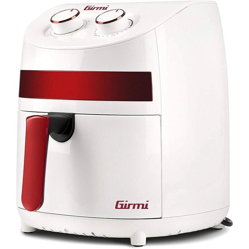GIRMI FRIGGITRICE AD ARIA CON CAPIENZA 3,200 LT DA 1000 W COLORE BIANCO E ROSSO