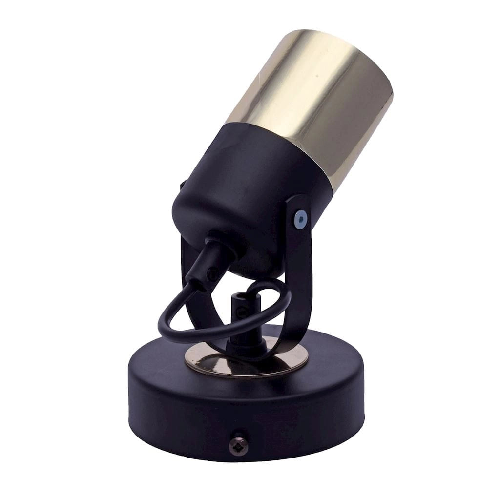 Applique Milagro Wilson MLP4850 GU10 35W nero oro metallo