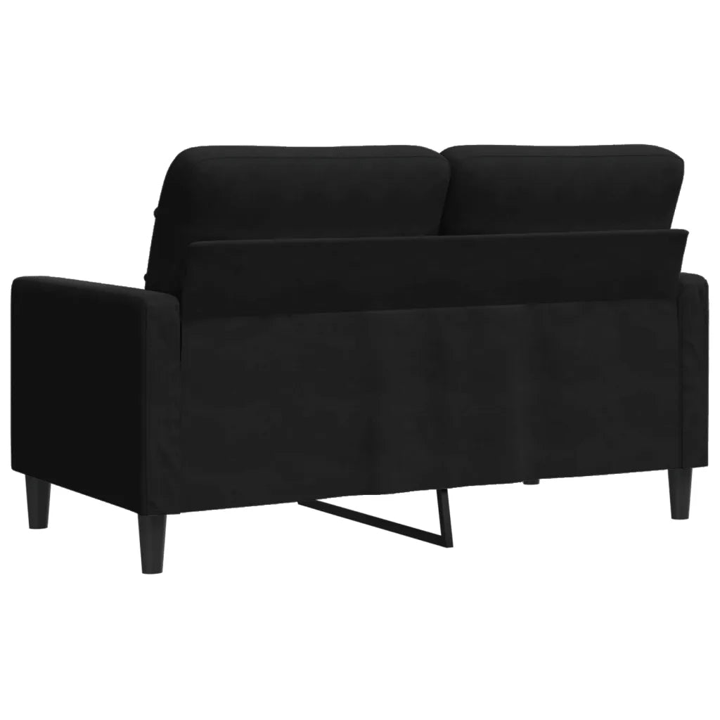 Divano a 2 Posti Nero 120 cm in Velluto 4007619