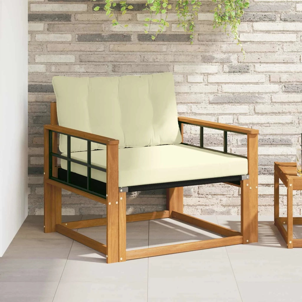 Set di divani da esterno Legno di Acacia Massello e Textilene 3436326