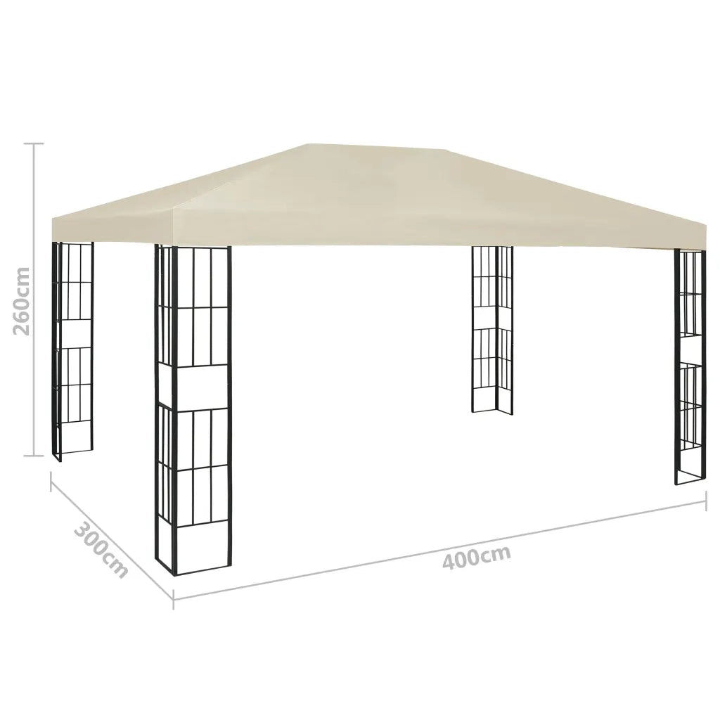 Gazebo | Pergolato 3x4 m Crema