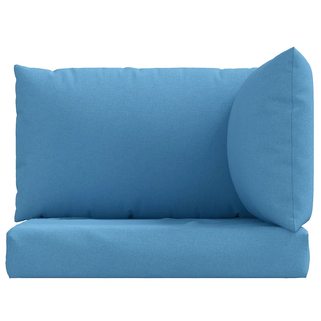 Cuscini per Pallet 3 pz Blu Mélange in Tessuto 4002656