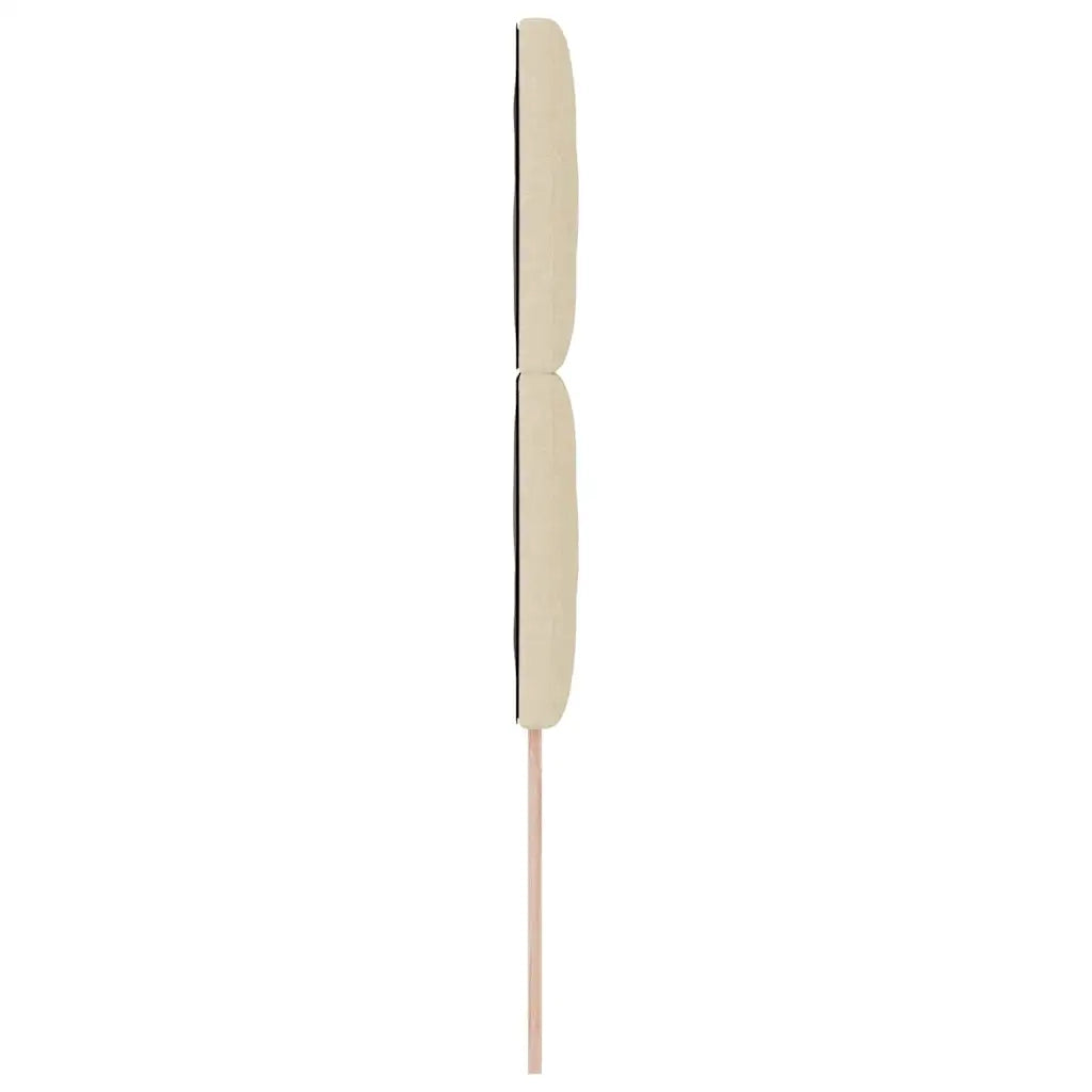 Testiera | Testata LED Crema 100 cm Tessuto
