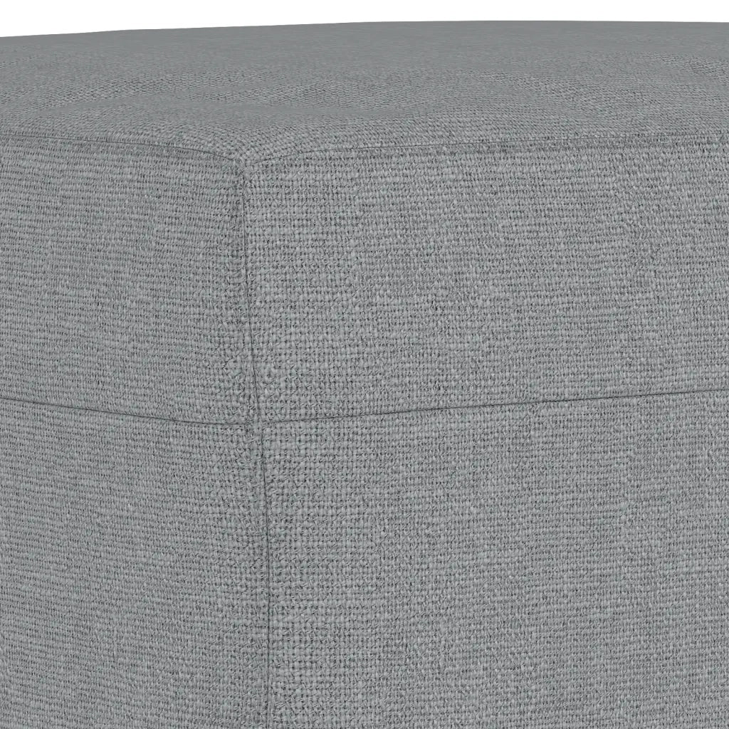 Set di Divani 3 pz con Cuscini Grigio Chiaro in Tessuto